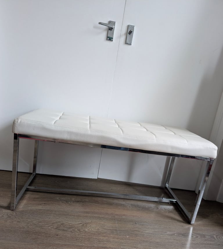 White Small Bench
