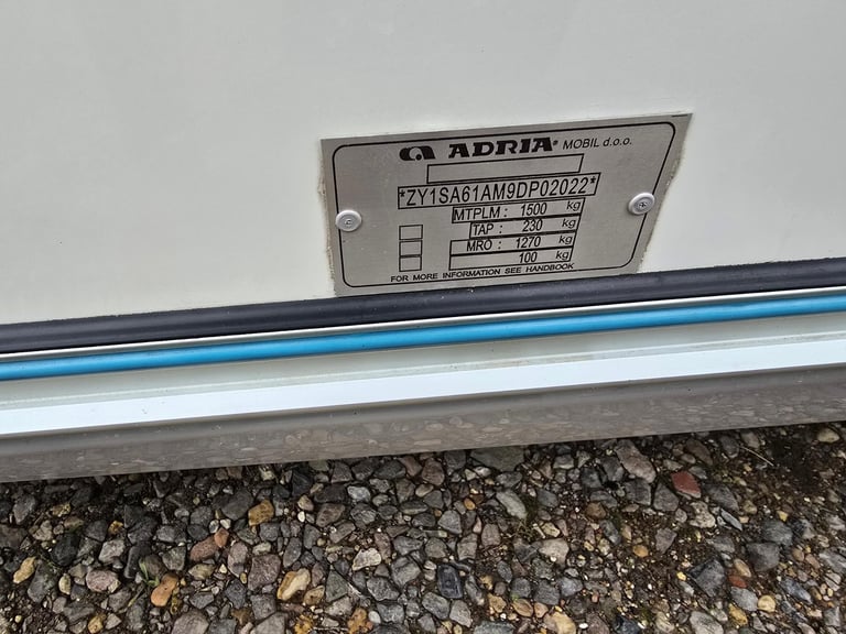 NOW SOLD 2009 Adria Adora 612DP 4 Berth Fixed Island Bed Caravan, Awning