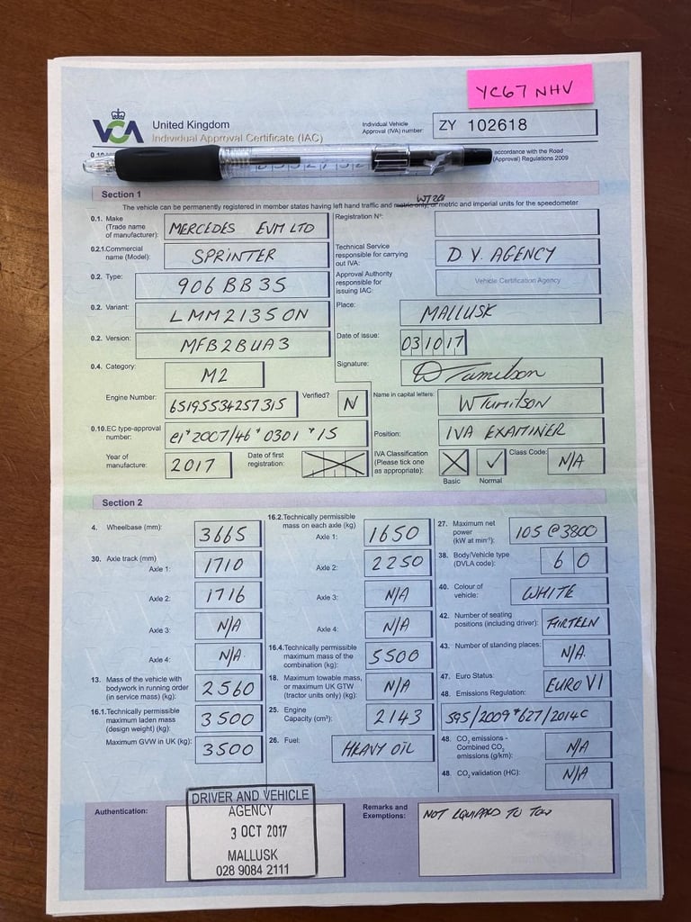 Mercedes Sprinter 314 MWB 13 Seat Minibus. Aircon. Auto. FSH. Reverse Cam. 