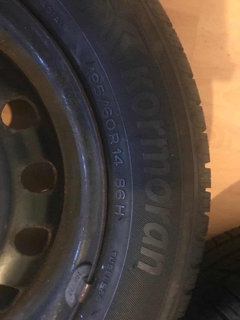 4 x Kormoran RunPro tyres & steel wheels