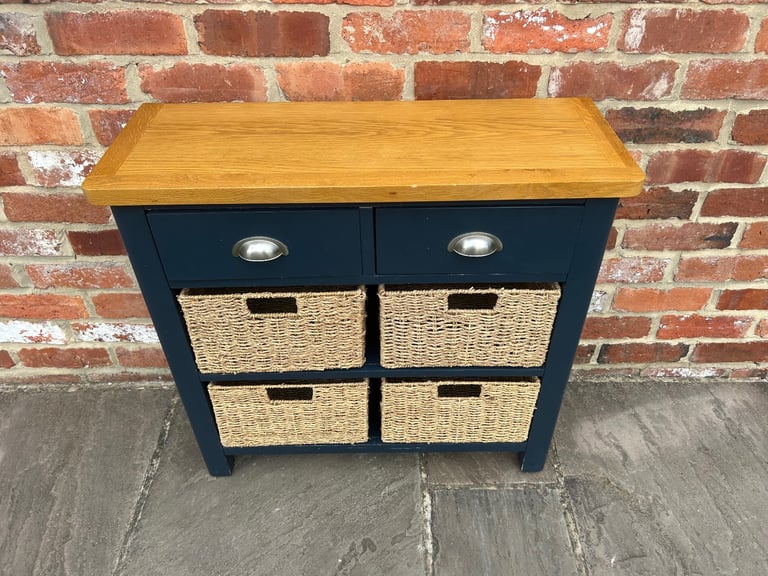 Oak & Navy Painted Sideboard - Great Condition 