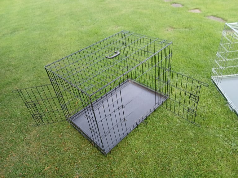 Leeds 15. Dog crate/carrier. Medium sized. Steel. (90cm long).  £15 each 