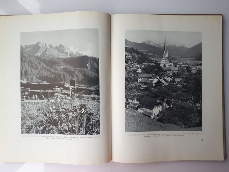 Tyrol. Franz Gschnitzer, Very rare book about Alps in Austria from 1950 Österreich 