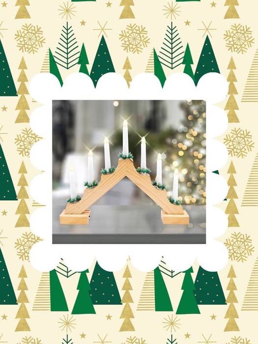 Wooden LED Candle Bridge