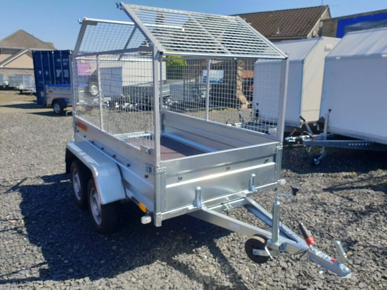 BRAND NEW 7,7ft x 4,2ft TWIN AXLE NIEWIADOW TRAILER WITH 80CM MESH 750KG