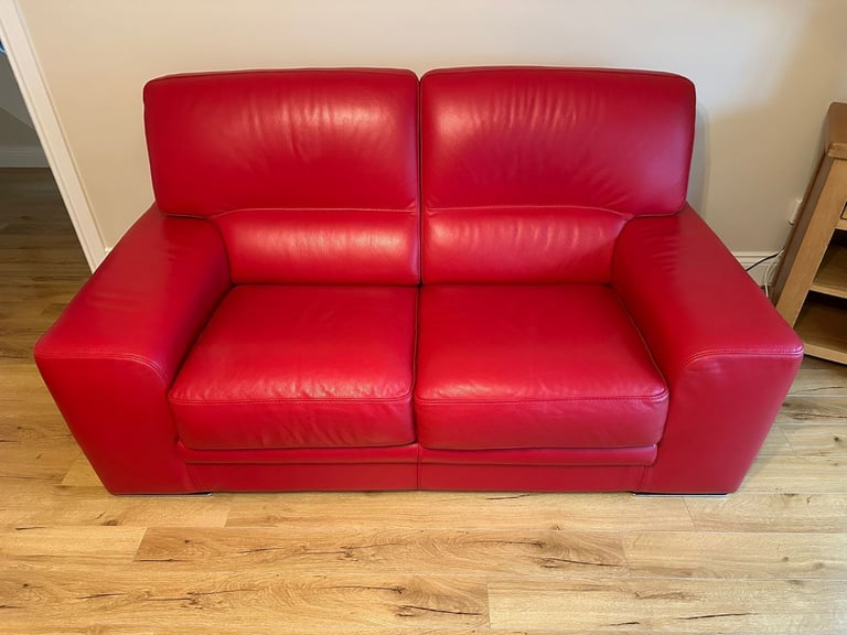 Rosini Italian leather 3 seater & 2 seater sofas