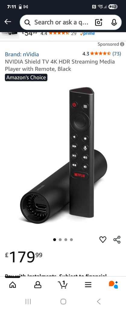 Nyvida sheild 4k streaming stick 