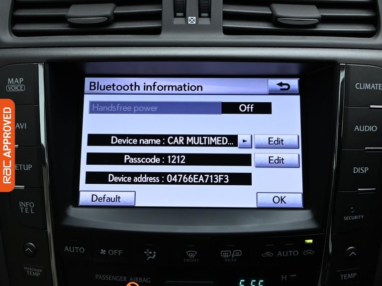 2011 Lexus IS 2.5 250 V6 Advance Saloon 4dr Petrol Auto Euro 5 (208 ps) Saloon PETROL Automatic