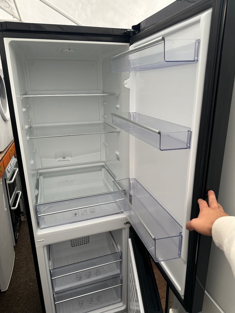 BEKO black good condition frost free fridge freezer 