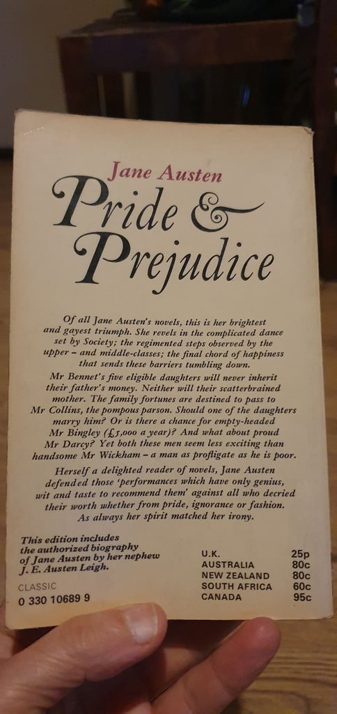 Pride and Prejudice by Jane Austeen