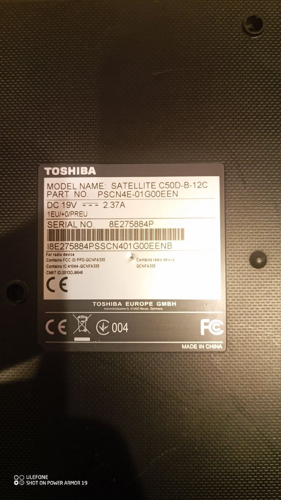 Toshiba Satellite C50-B-12C Laptop – Refurbished, New Battery