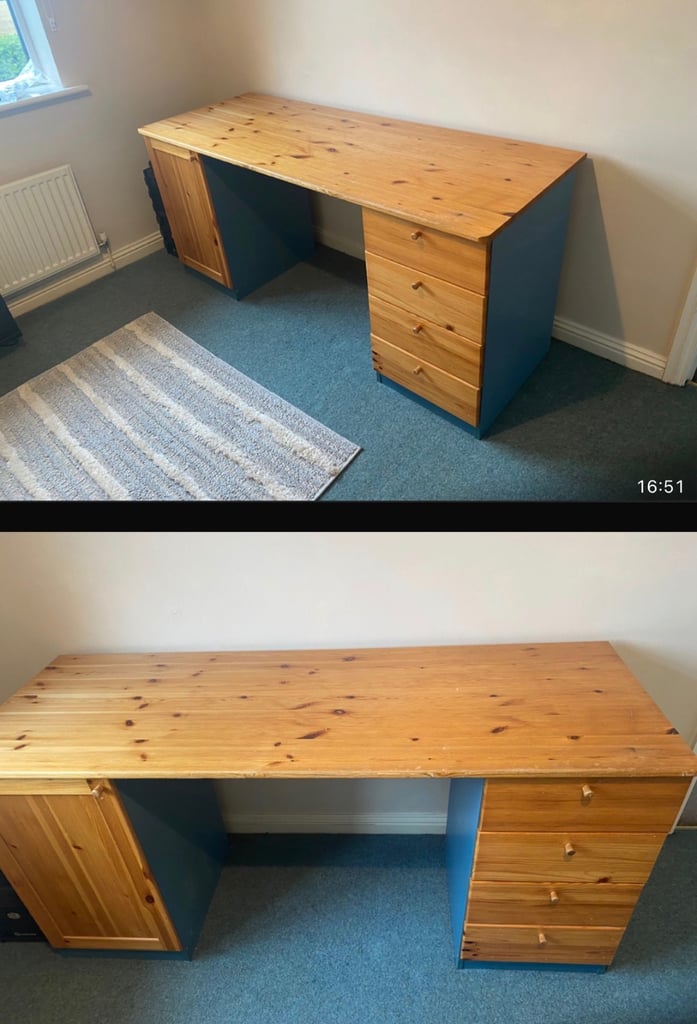 Oak desk ikea 