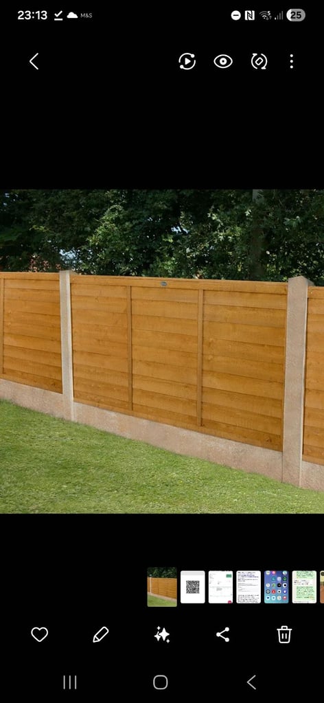 image for 7 x 6ft Fence Panels