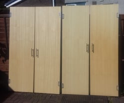 4 Off Flush Panel Wardrobe Doors