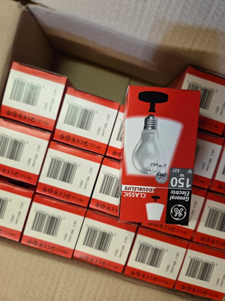 CLASSIC TUNGSTEN LIGHT BULBS - (Box of 18)