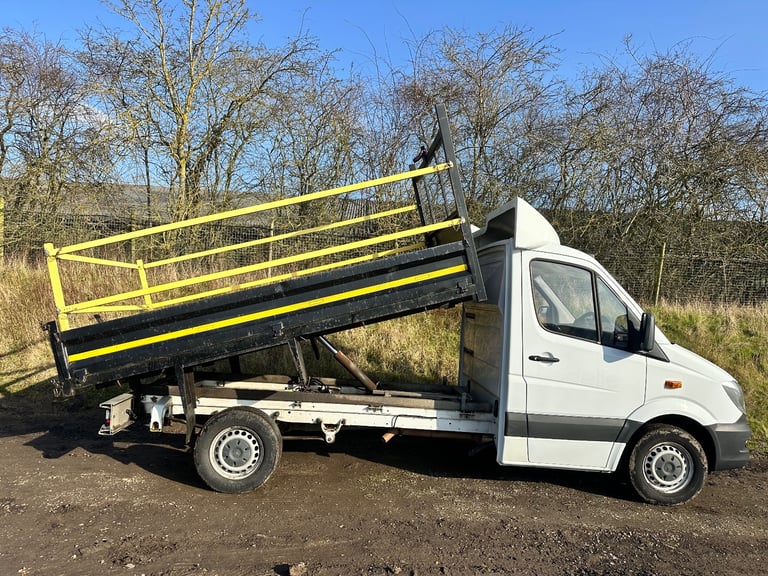 MERCEDES SPRINTER 314 CDI DIESEL 2018 68-REG TIPPER TRUCK *EURO 6* DRIVES EXCELLENT