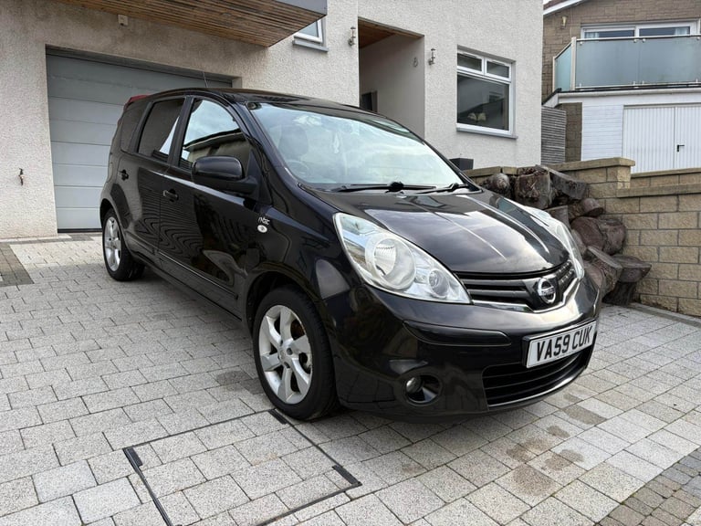 2009 Nissan Note 1.4 N-Tec 5dr – 72,000 miles – Black – Manual
