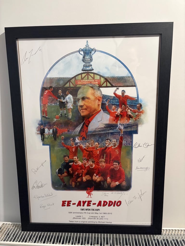 image for Liverpool 1965 FA CUP Signed print 