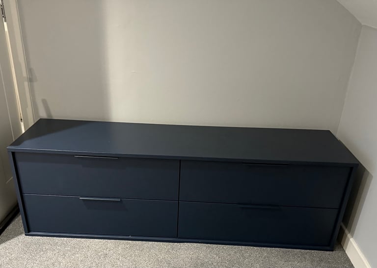 image for IKEA blue 4 drawer set.
