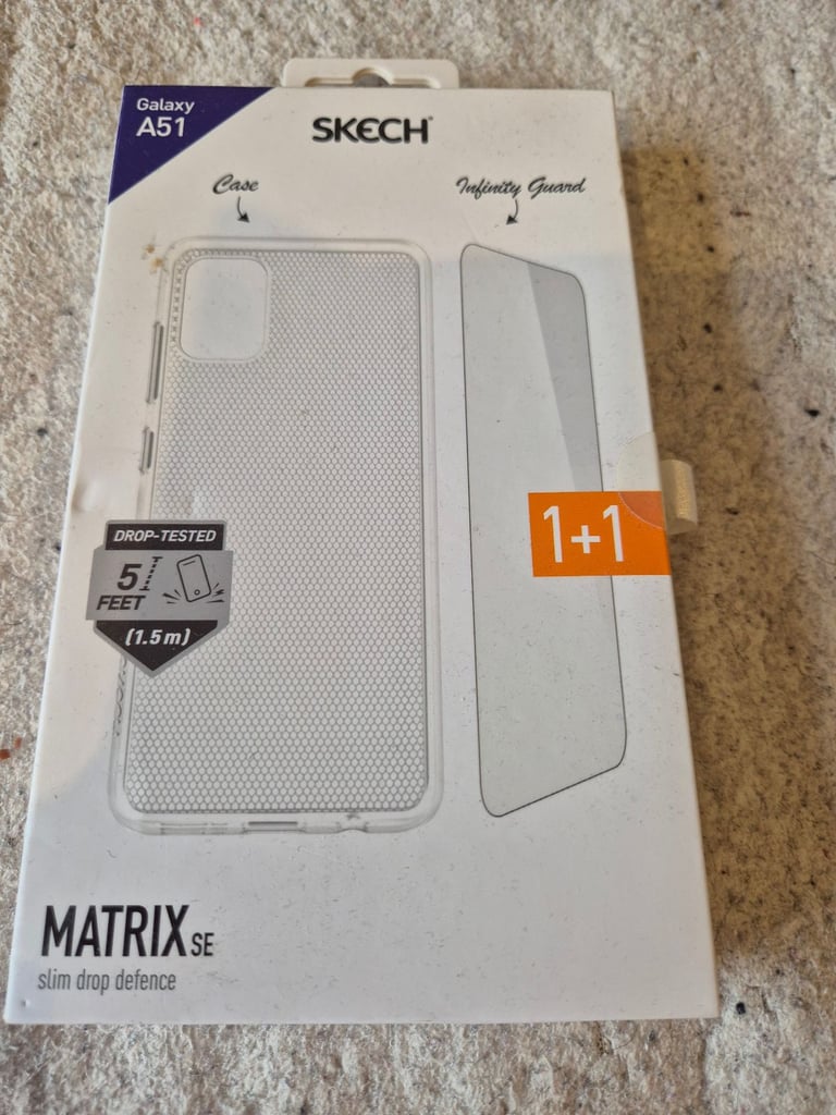 A51 mobile phone cover and screen protector 