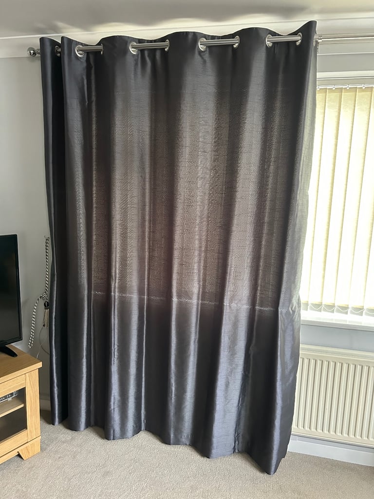 image for Grey matching curtains two sets available