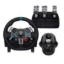 Logitech G29 racing wheel, pedels and gear shifter