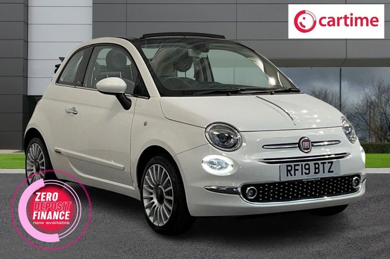 2019 19 FIAT 500C 0.9 TWINAIR LOUNGE CONVERTIBLE 2DR PETROL MANUAL EURO 6 (S/S) 