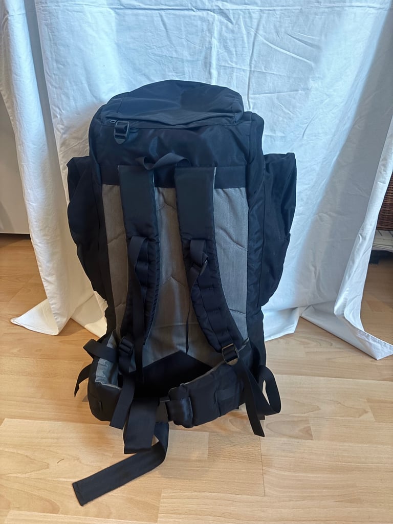 Hiking Backpack Black 60L (ish)