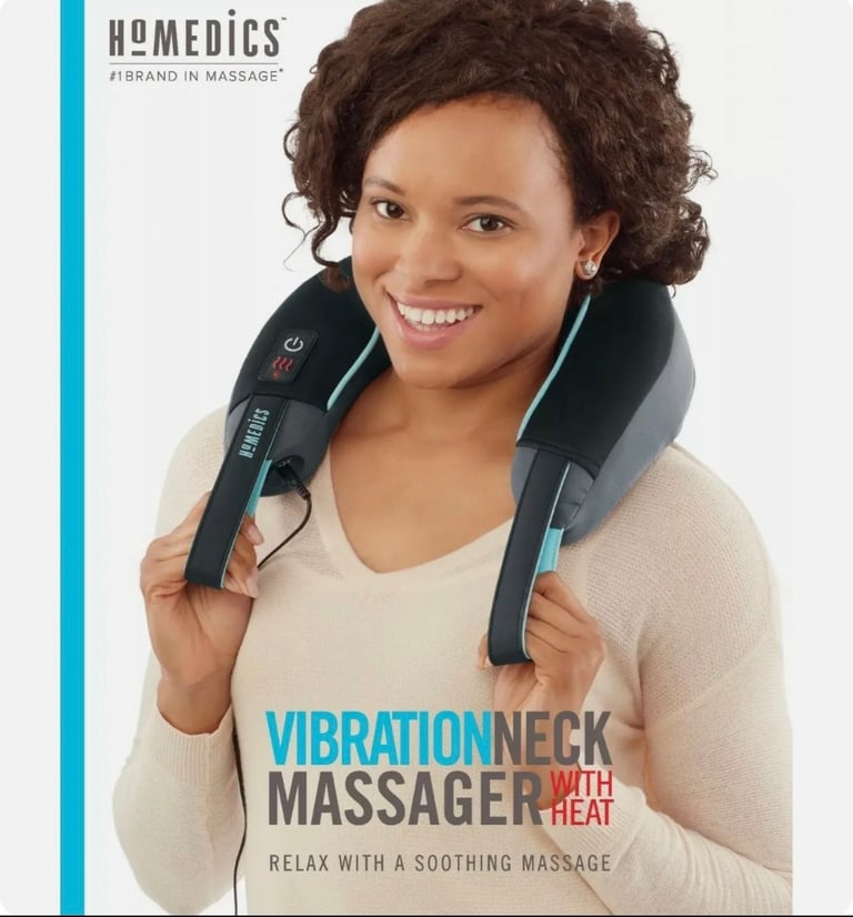 HOMEDICS VIBRATION NECK MASSAGER WITH HEAT aches pains gift clearance 