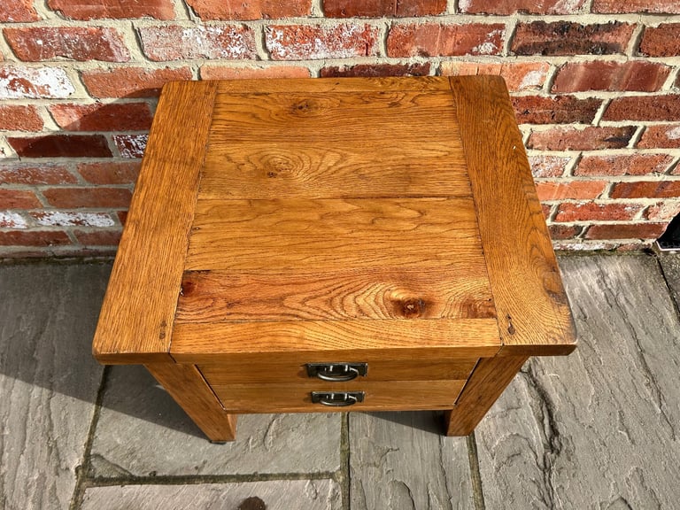 Rustic Solid Oak Coffee Table - Great Condition 