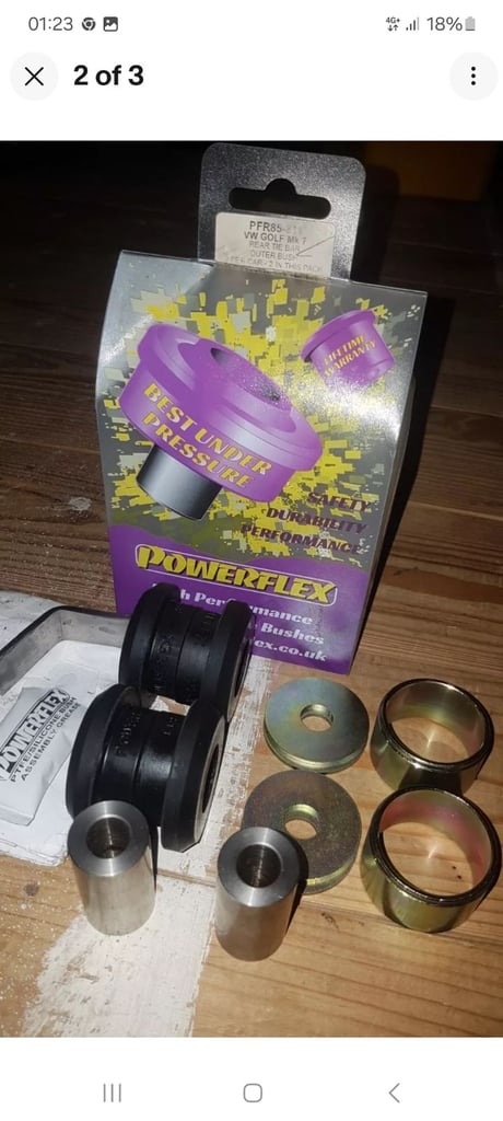 🇬🇧🚘NEW POWERFLEX BLACK➖POLY BUSHES➖PFR85 811➖PFR85 812➖MQB➖GOLF R➖RS/S3➖CUPRA