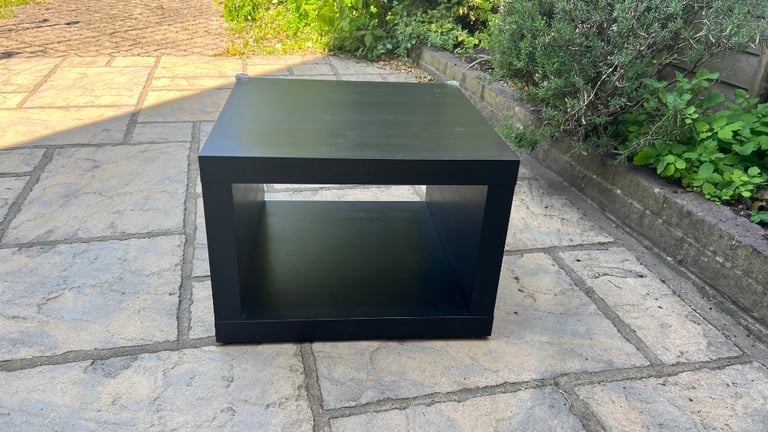 TV stand black simple box