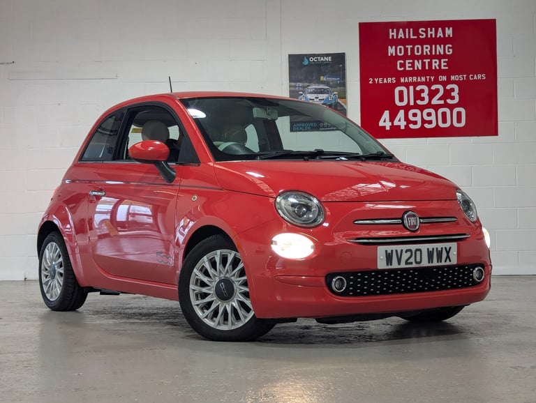 image for 2020 Fiat 500 1.2 Lounge 3dr-ONE OWNER FROM NEW-Apple car play/Android Auto