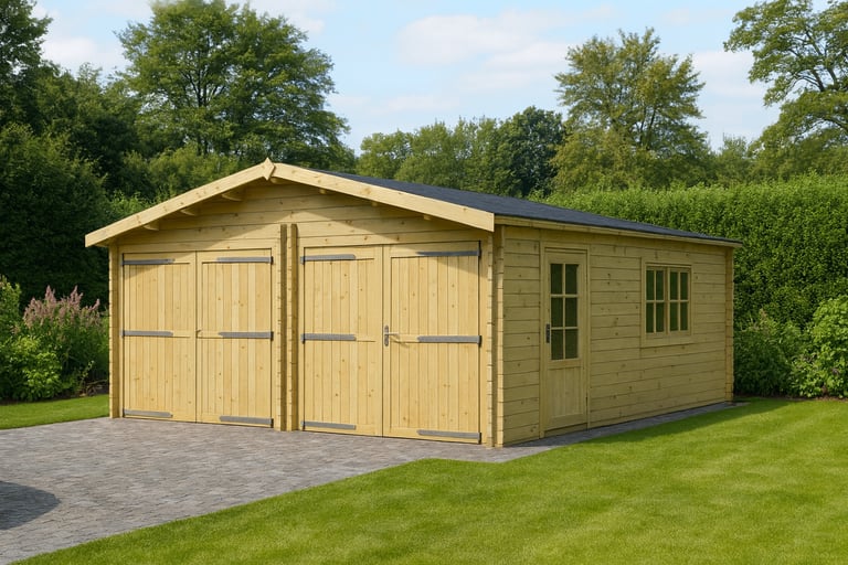 Double garage 6m x 6m