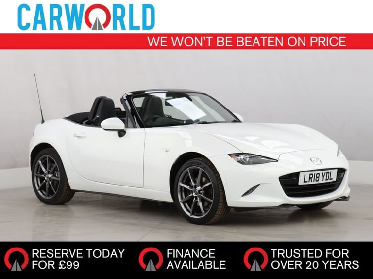 image for 2018 Mazda MX-5 2.0 SKYACTIV-G Sport Nav Convertible 2dr Petrol Manual Euro 6 (160 ps) Convertibl...