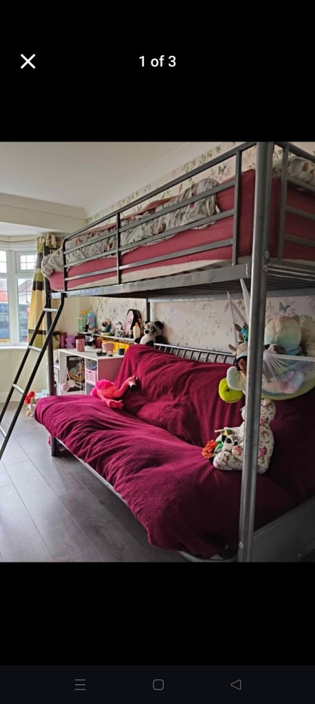 High sleeper bed with sofa