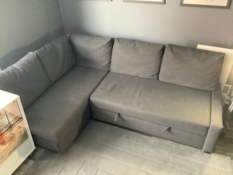 IKEA Grey Corner Sofa Bed with storage FRIHETEN Bristol