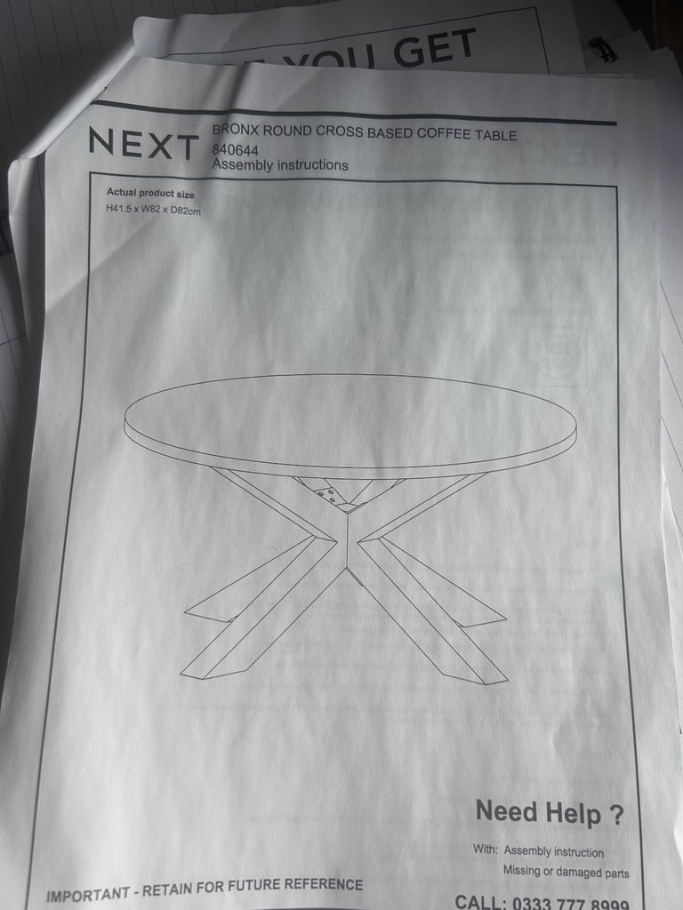 Next bronx coffee table 
