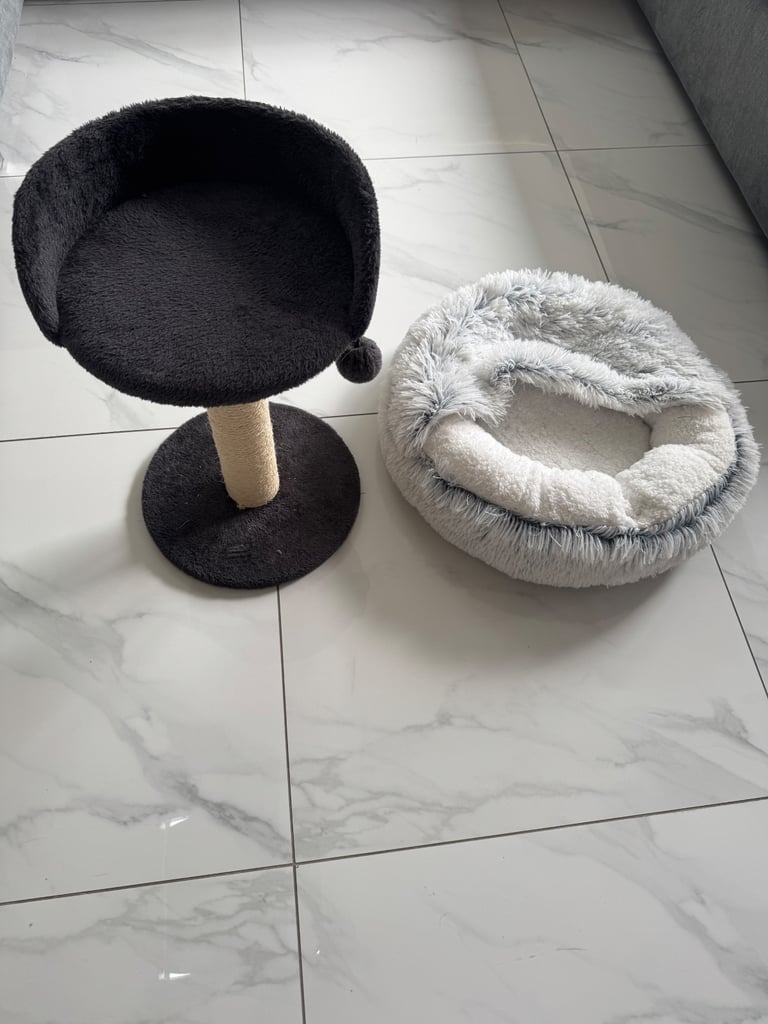 image for Kitten Scratch Post with Chair & Cushion Bed