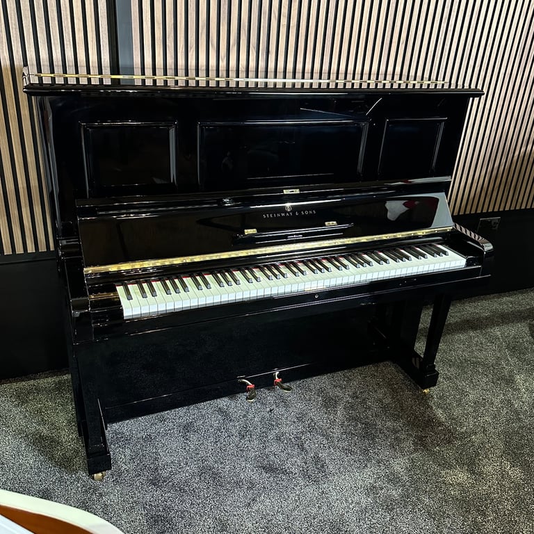 Fully Restored Steinway & Sons Model K Upright Piano Black | Delivery, Stool, Tuning, Warranty
