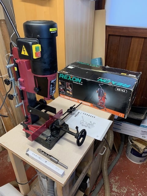 Rexon SM16A Bench Morticer - 16mm capacity - As new, boxed with manual