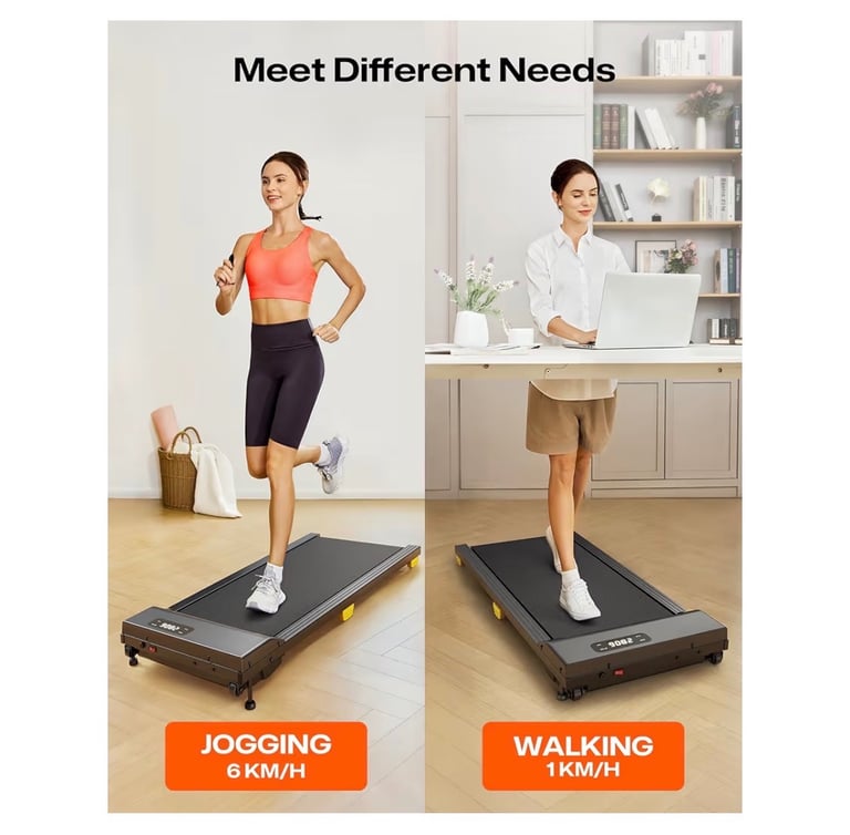 Walking Pad with Incline, Under Desk Treadmills for Home, Lightweight Walking Machine, wheeled