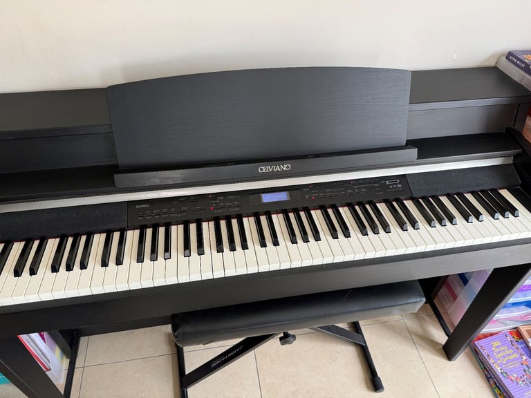 Casio Celviano AP-620 Digital Piano and stool in satin black