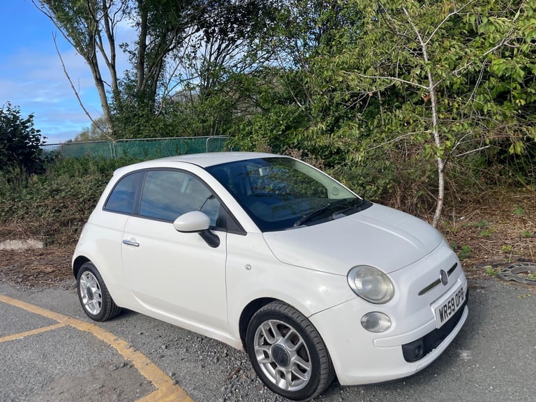 FIAT 500 1.3 M/JET SPORT 59 REG WHITE 3 DOOR MOT APRIL 17TH 2026 TAX £20 LOW INSURANCE 60+MPG