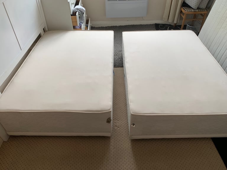 King-Size Bed + Headboard + IKEA Mattress + Chest of drawer