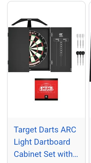 image for Brand new darts board and cabnet 