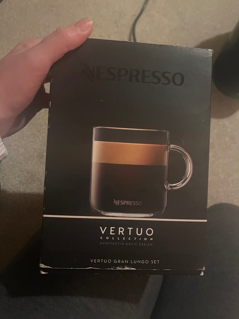Nespresso Vertuo Gran Lungo coffee glasses 