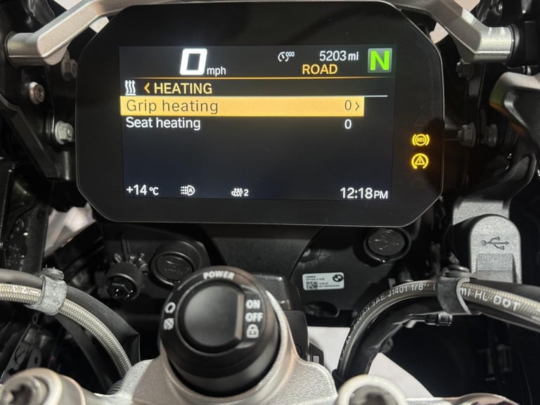 2023 73 BMW R1250 GS ADVENTURE TE Triple Black Htd Seats  5203 Miles