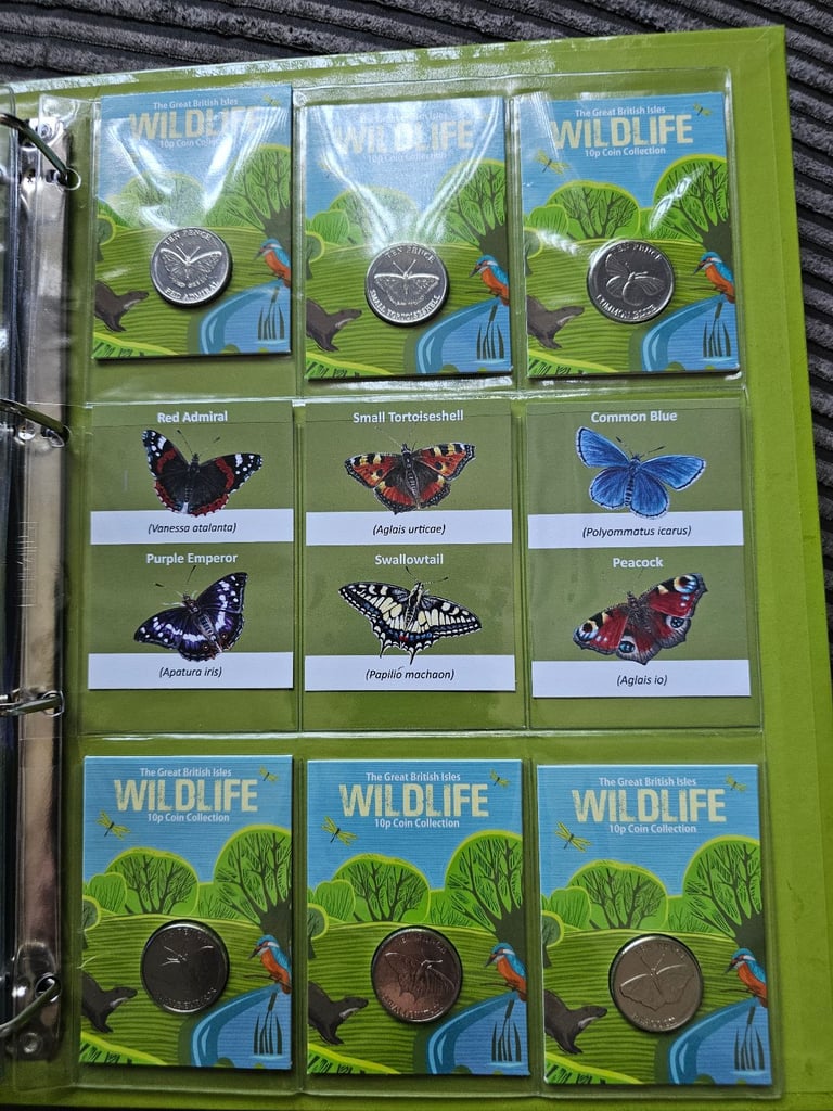 image for 10p wildlife coins collection £150