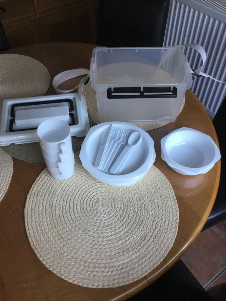 Plastic picnic set for four